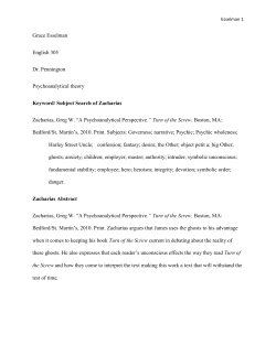 First Draft - English 305: Literary Theory and Writing