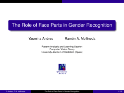 The Role of Face Parts in Gender Recognition