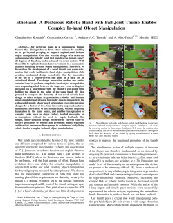 EthoHand: A Dexterous Robotic Hand with Ball-Joint
