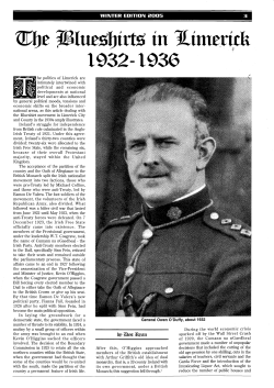 The Blueshirts in Limerick 1932-1936 by Des Ryan