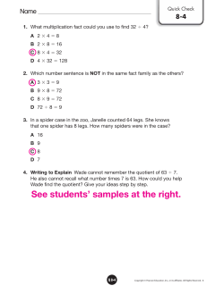 Quick Check Answers 8-4