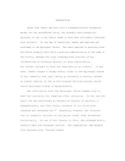 INTRODUCTION Sarah Orne Jewett was born into a