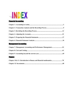Financial Accounting Management Accounting Finance