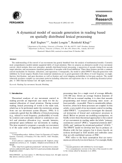 A dynamical model of saccade generation in