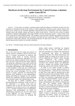 Hardware-in-the-loop Environment for Control Systems evaluation