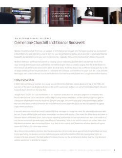 Clementine Churchill and Eleanor Roosevelt