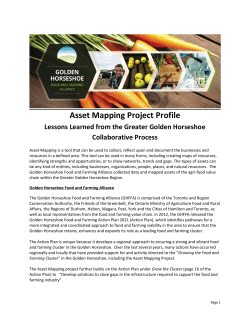 Asset Mapping Project Profile - Golden Horseshoe Food and