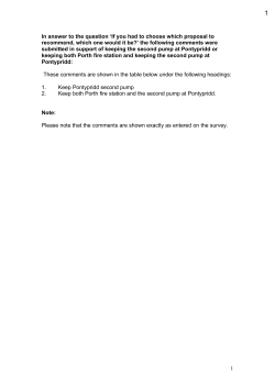 1 In answer to the question `If you had to choose which proposal to