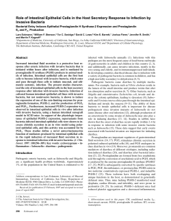 Role of Intestinal Epithelial Cells in the Host Secretory