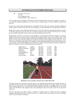 Jill Green - Australian Centurions