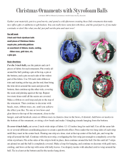 Christmas Ornaments with Styrofoam Balls