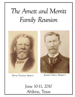 The Arnett and Merritt Family Reunion