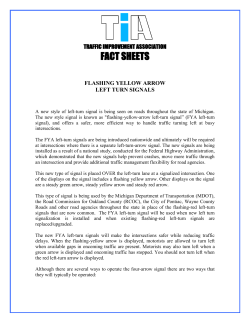 Flashing Yellow Arrow Left Turn Signals