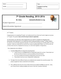 Summer Homework - 6 to 7