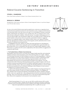 Federal Cocaine Sentencing in Transition