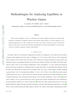Methodologies for Analyzing Equilibria in