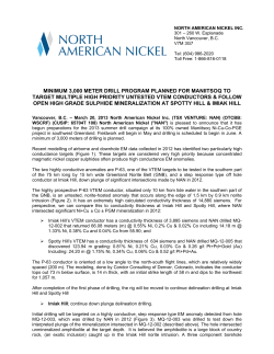 minimum 3000 meter drill program planned for maniitsoq to target