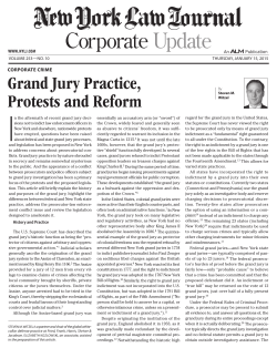 Grand Jury Practice, Protests and Reform