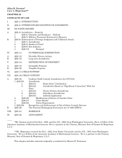 Chapter 26 - Conflicts Of Law