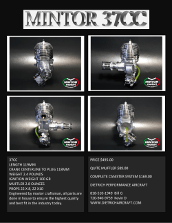 37cc length 119mm crank centerline to plug 118mm weight 2.4 pounds