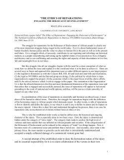 the ethics of reparations