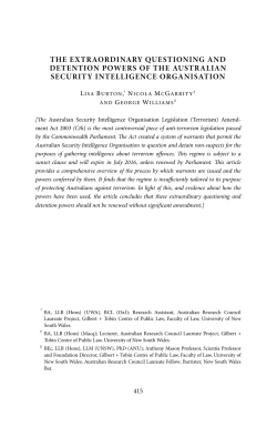 the extraordinary questioning and detention powers of the
