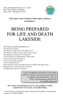 being prepared for life and death lakeside