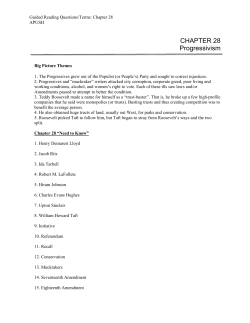 CHAPTER 28 Progressivism