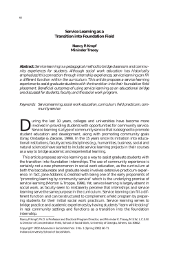 Advances Vol. 3, No. 1