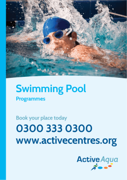 Swimming Pool - Active Centres