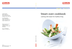 Steam oven cookbook