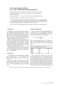 The Viscous Properties of Diols. IV. 1,2- and 1,4
