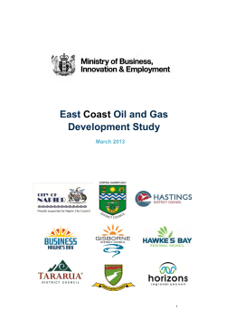 East Coast oil and gas development study