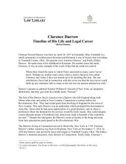 Clarence Darrow - Law Library Digital Collections