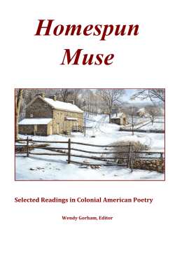The Author to her Book - Mrs. Gorham`s Literary Life