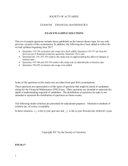 Solutions - Society of Actuaries