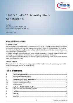 1200 V CoolSiC&trade; Schottky Diode Generation 5