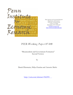07-010 - UPenn Econ - University of Pennsylvania