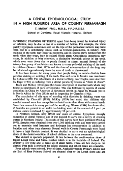 a dental epidemiological study