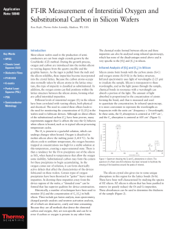 FT-IR Measurement of Interstitial Oxygen and Substitutional Carbon