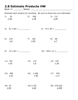 2.8 Estimate Products HW - Lindbergh School District