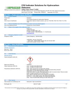 Praxair CO2 Indicator Mixture of H2O C23H22O5S NaOH Na2CO3