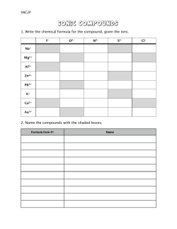 ionic compounds worksheet