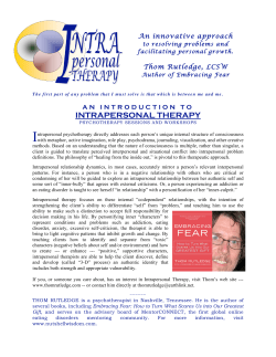 intrapersonal therapy