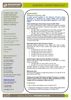 quarterly report march 2017