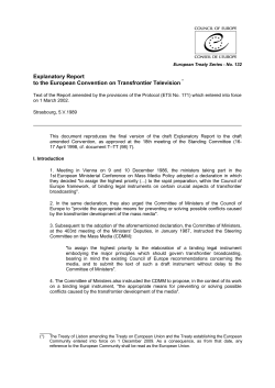 CETS 132 - Explanatory Report to the European Convention