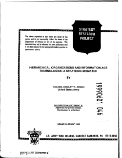 Hierarchical Organizations and Information Age Technologies: A