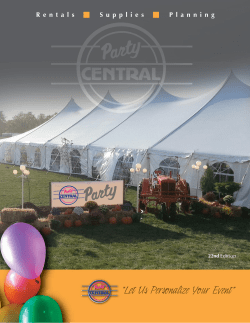 R entals S upplies P lanning