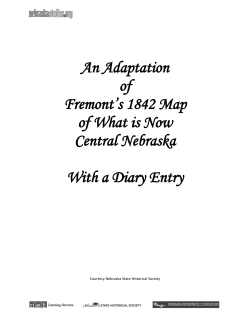 An adaptation of Fremont`s 1842 Map