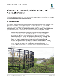 Chapter 3 - Community Vision, Values, and Guiding Principals